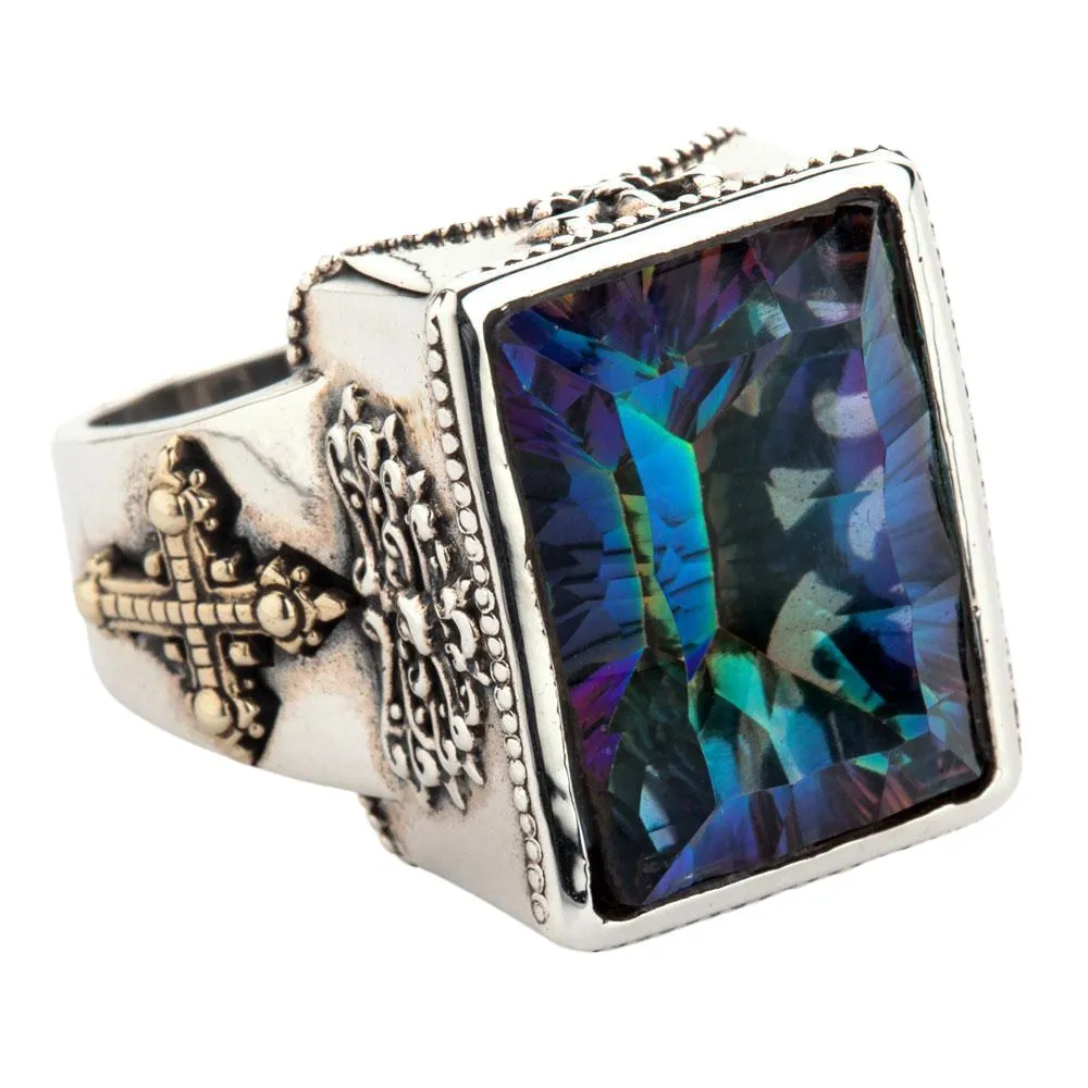 Mystic Quartz Medieval Men's Gothic Ring