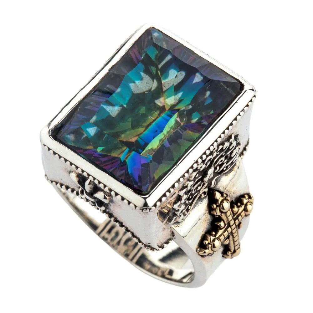 Mystic Quartz Medieval Men's Gothic Ring