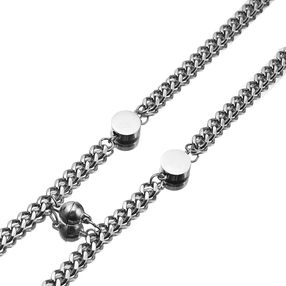 Name Initial Magnetic Bracelets for Couples