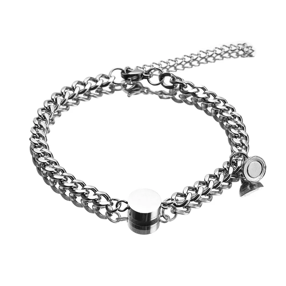 Name Initial Magnetic Bracelets for Couples