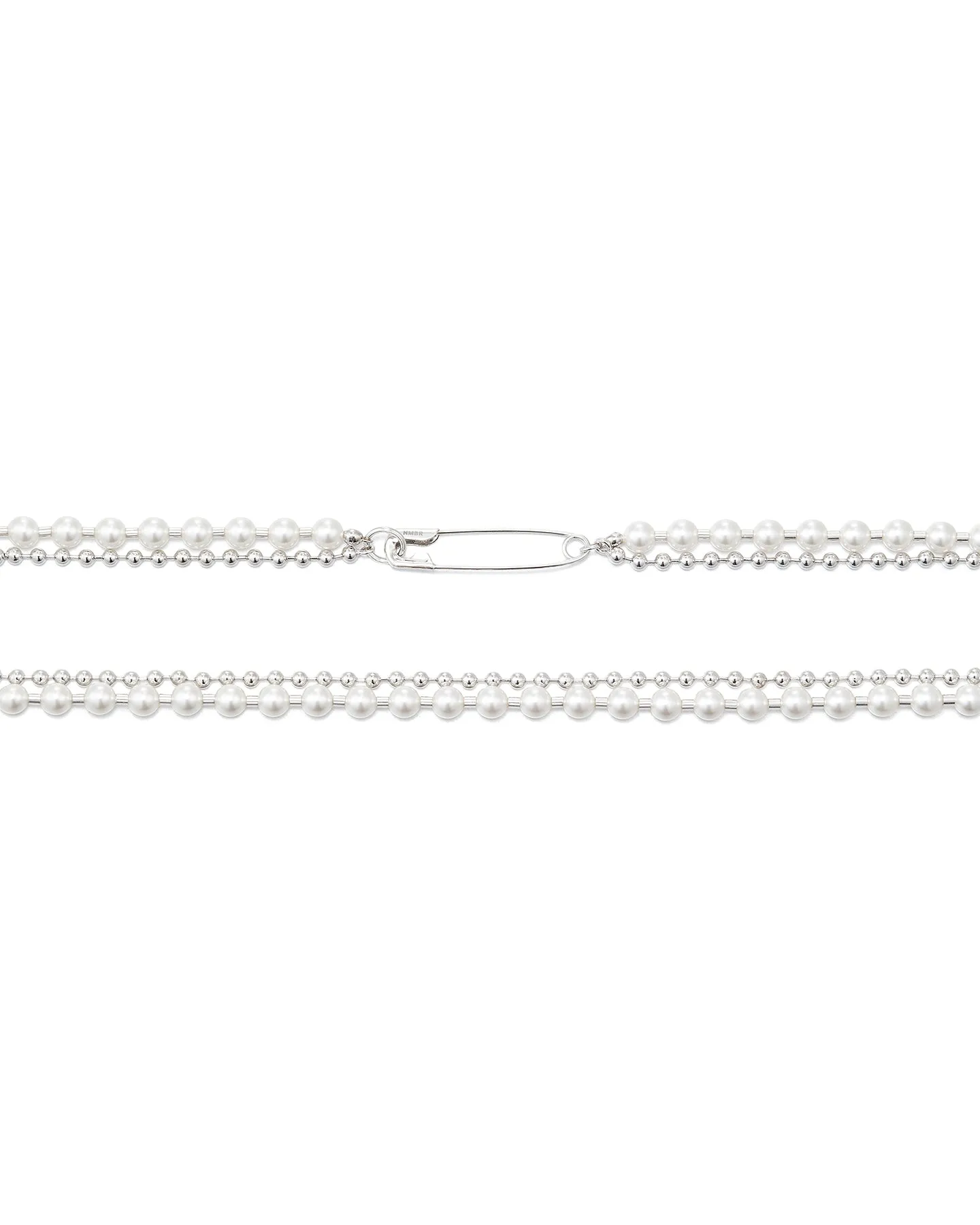 Numbering Safety Pin Necklace