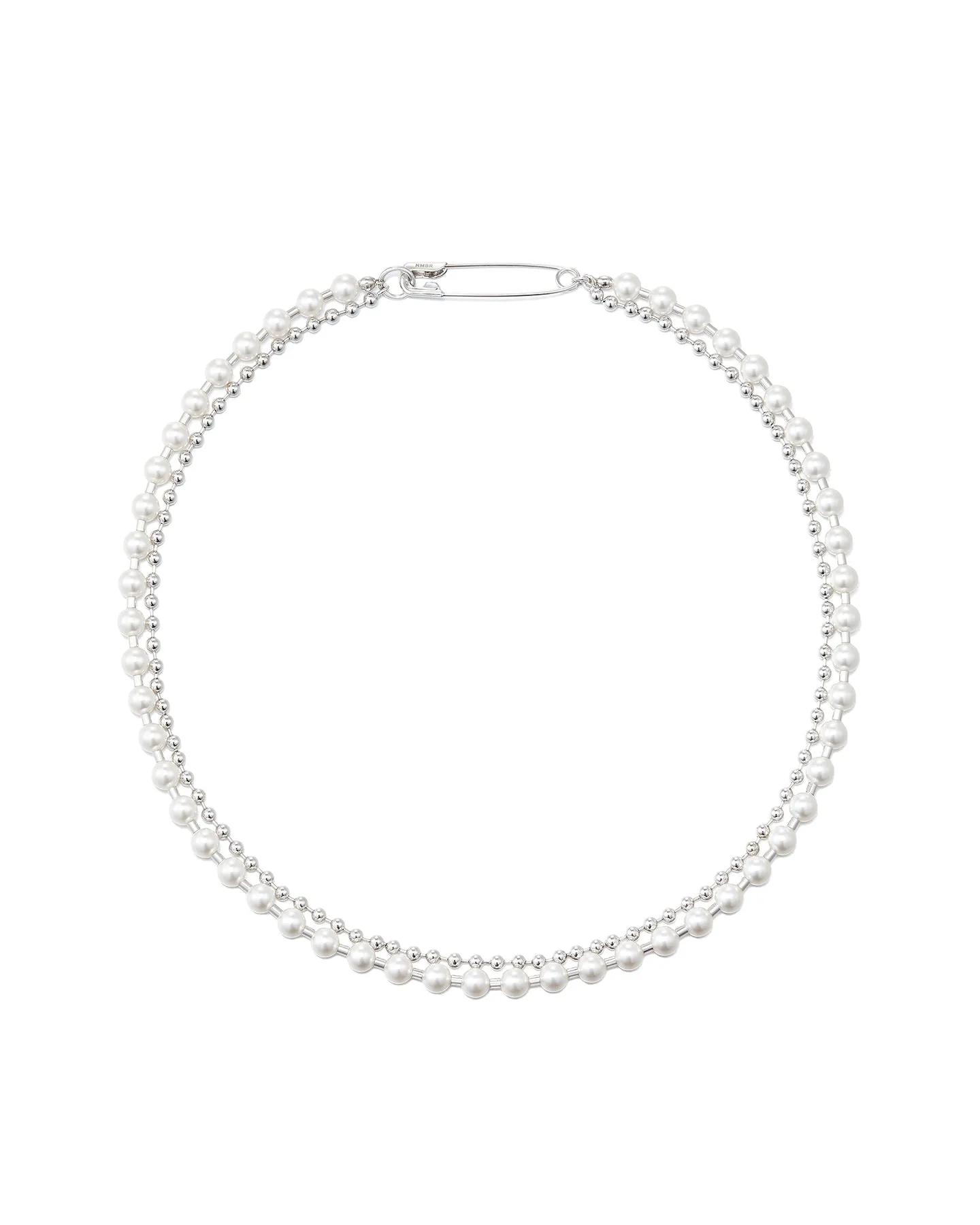 Numbering Safety Pin Necklace
