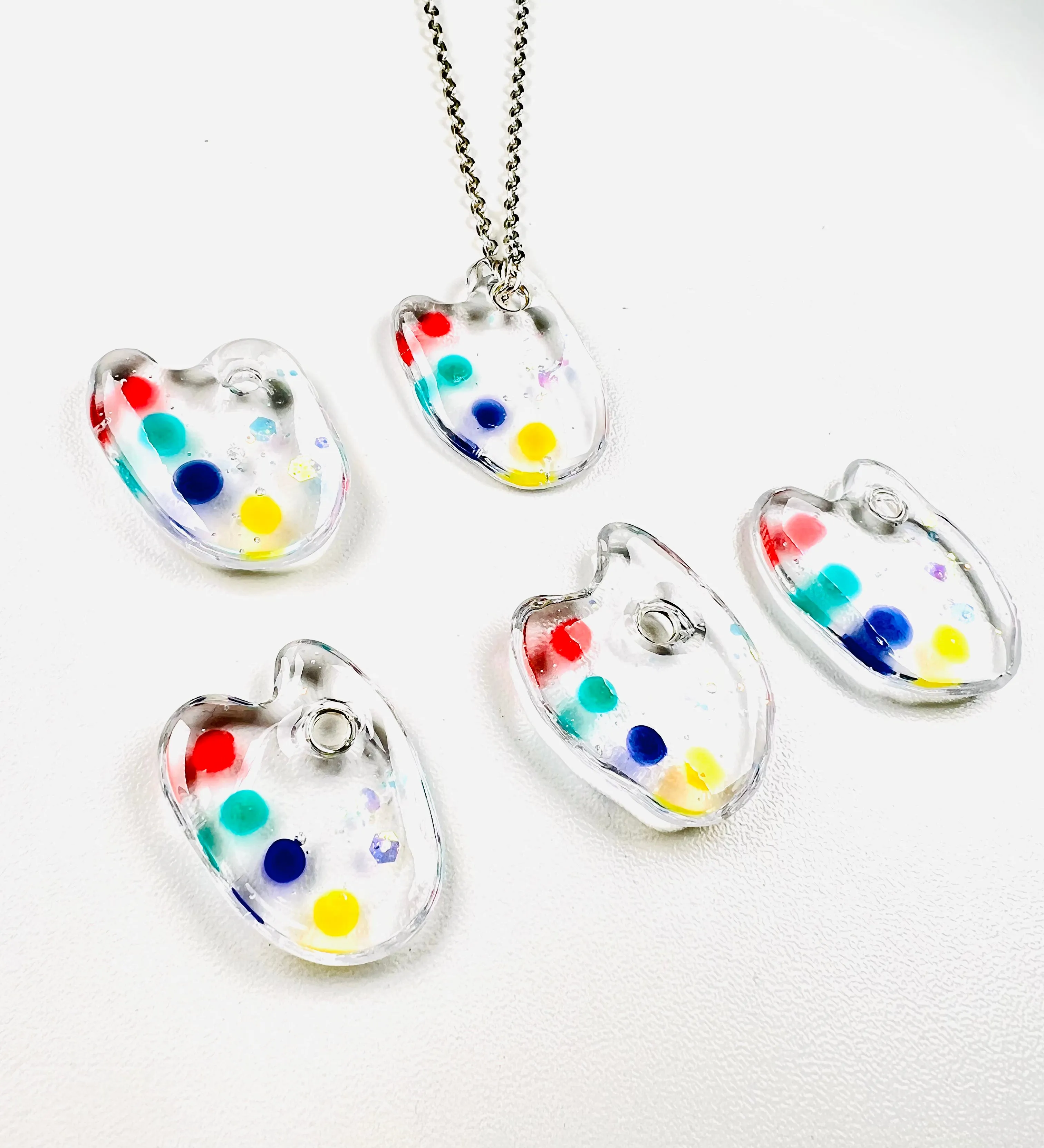 Paint board necklaces