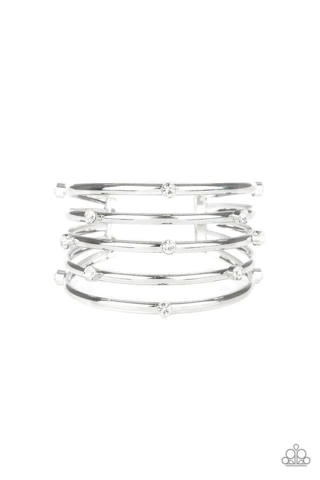 Paparazzi Sugarlicious Sparkle - White Bracelets