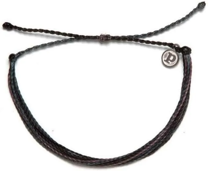 Pura Vida Jewelry Bracelets Muted Bracelet - 100% Waterproof and Handmade w/Coated Charm, Adjustable Band