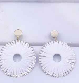 Raffia Hoop earrings