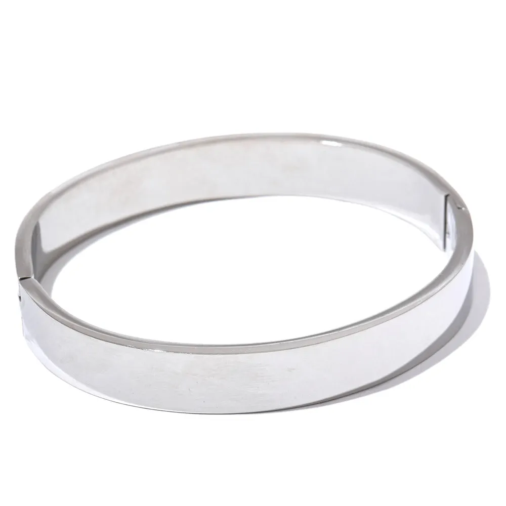 Round Wide Bracelet Bangle