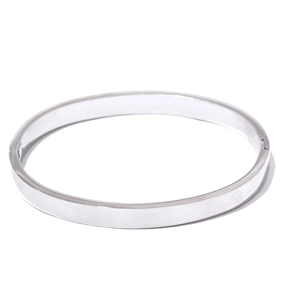 Round Wide Bracelet Bangle