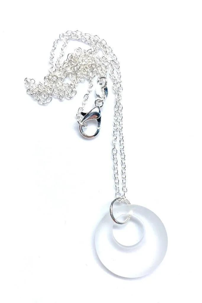 Sea Glass Donut Necklace