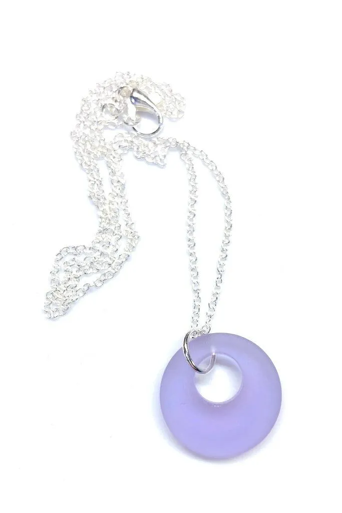 Sea Glass Donut Necklace