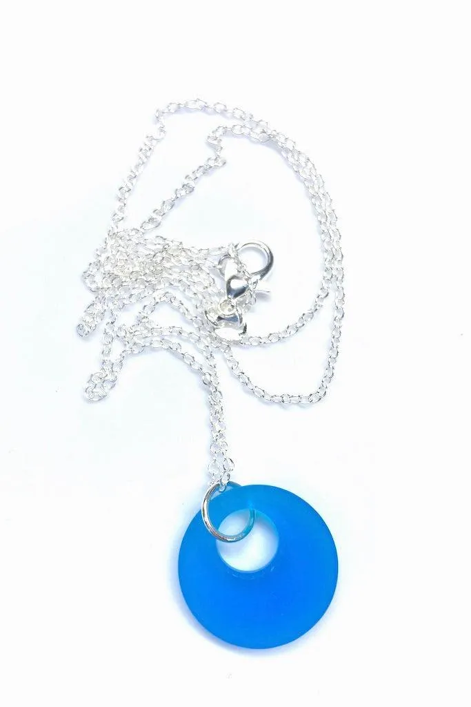 Sea Glass Donut Necklace