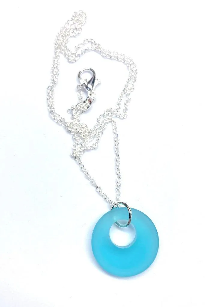 Sea Glass Donut Necklace