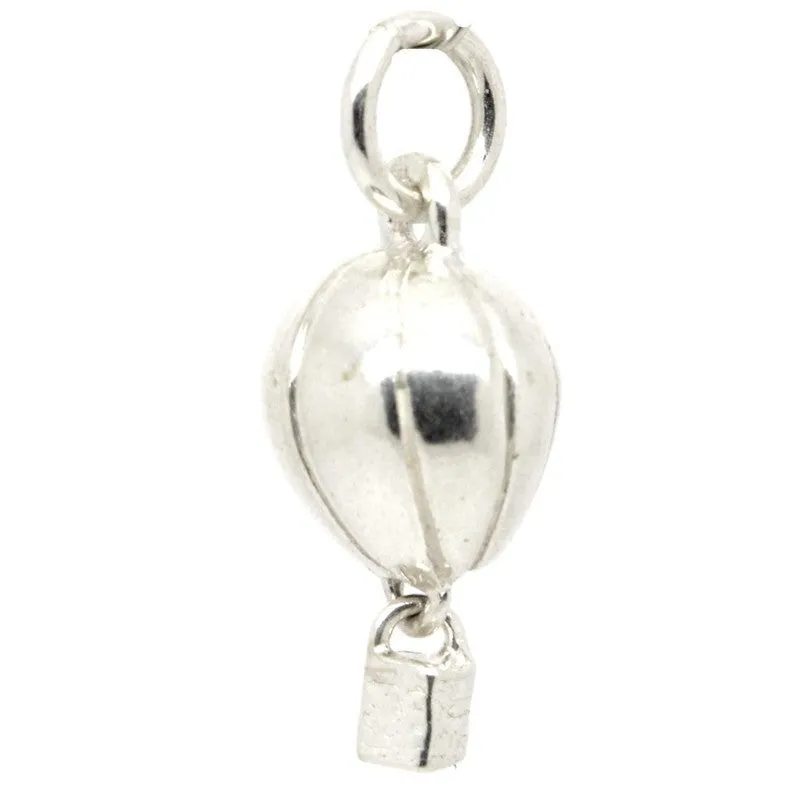 Silver Hot Air Balloon Charm