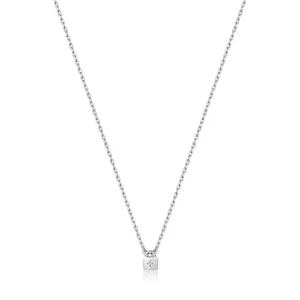 Silver Padlock Necklace