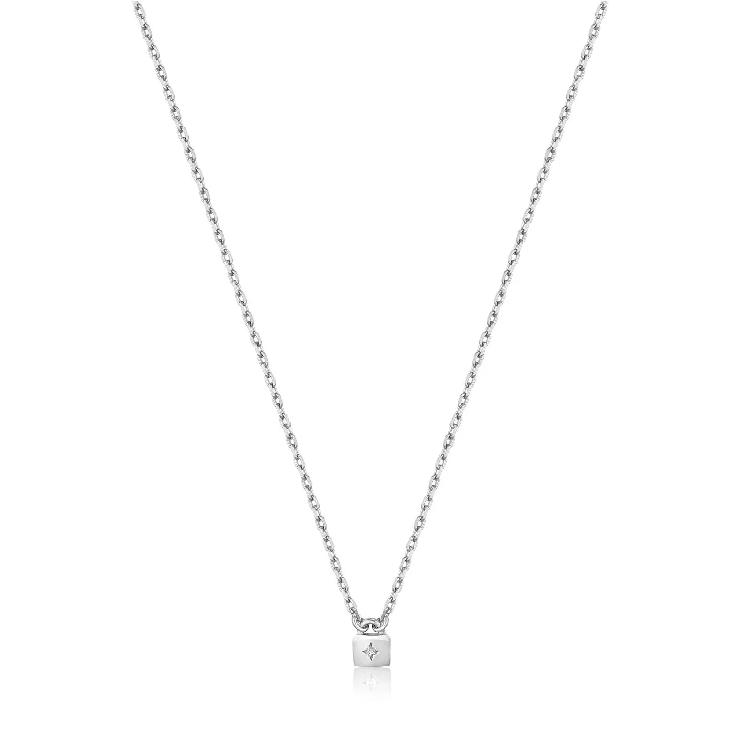 Silver Padlock Necklace
