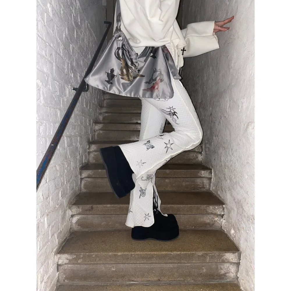 silver shoe bag