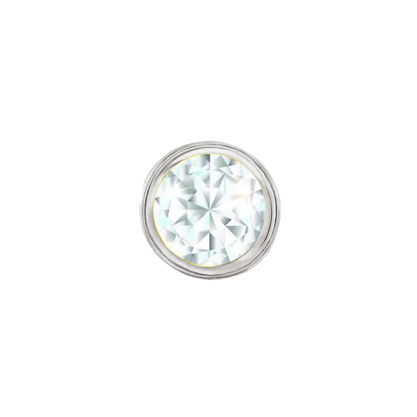 SKINNY SILVER APRIL CHARM (WHITE)