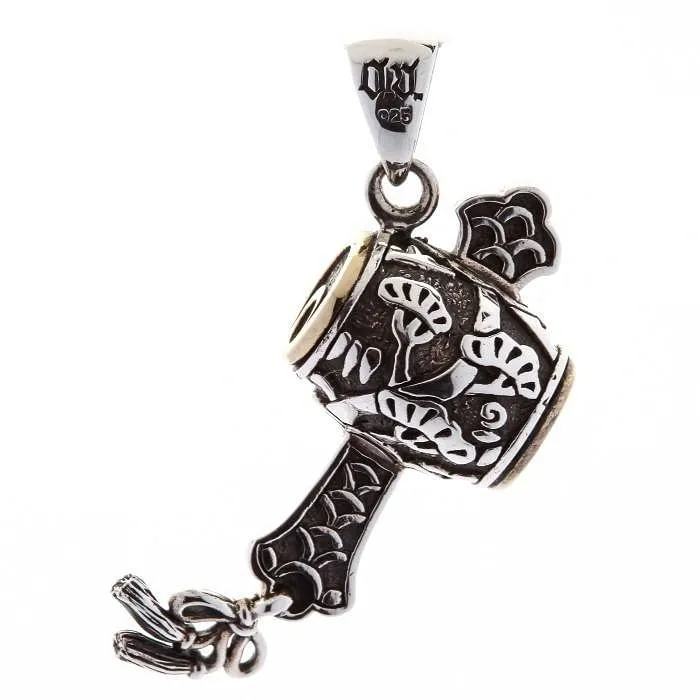 Sterling Silver Japanese Gavel Pendants