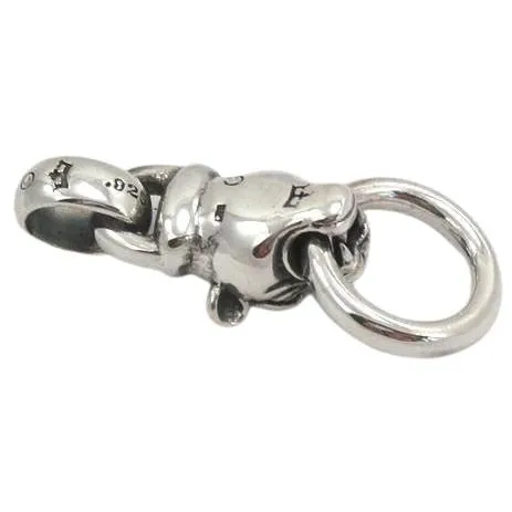 Sterling Silver Tiger Head Mens Pendants