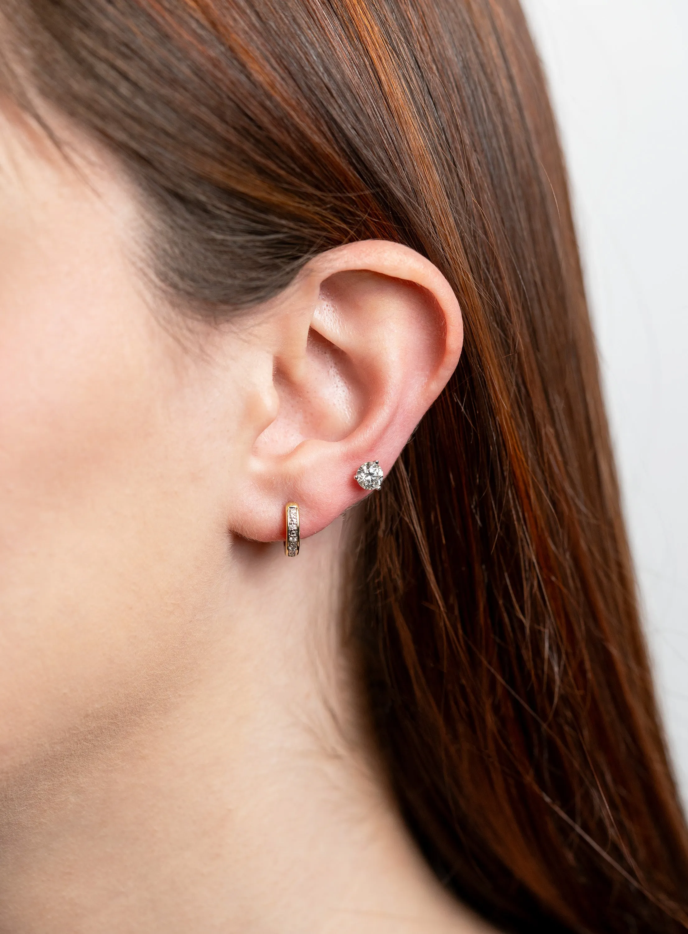 The Black Label Diamond Studs by DeBeers