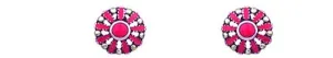 The Pinky Cluster Fashion Stud Earrings