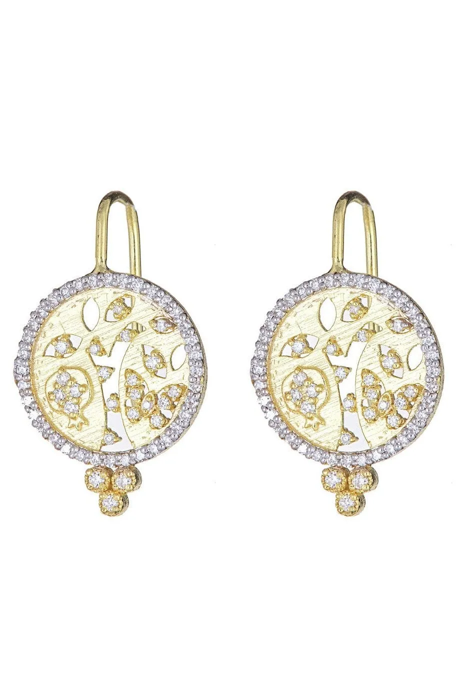 Tree of Life Cutout Diamond Earrings