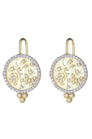 Tree of Life Cutout Diamond Earrings