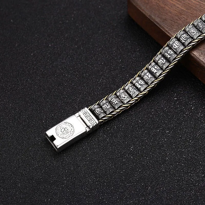 Unisex 925 Silver Turn Bead Bracelet