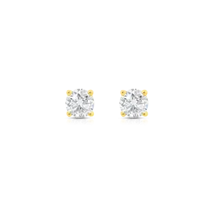 Yellow Gold Diamond Stud Earrings Collection