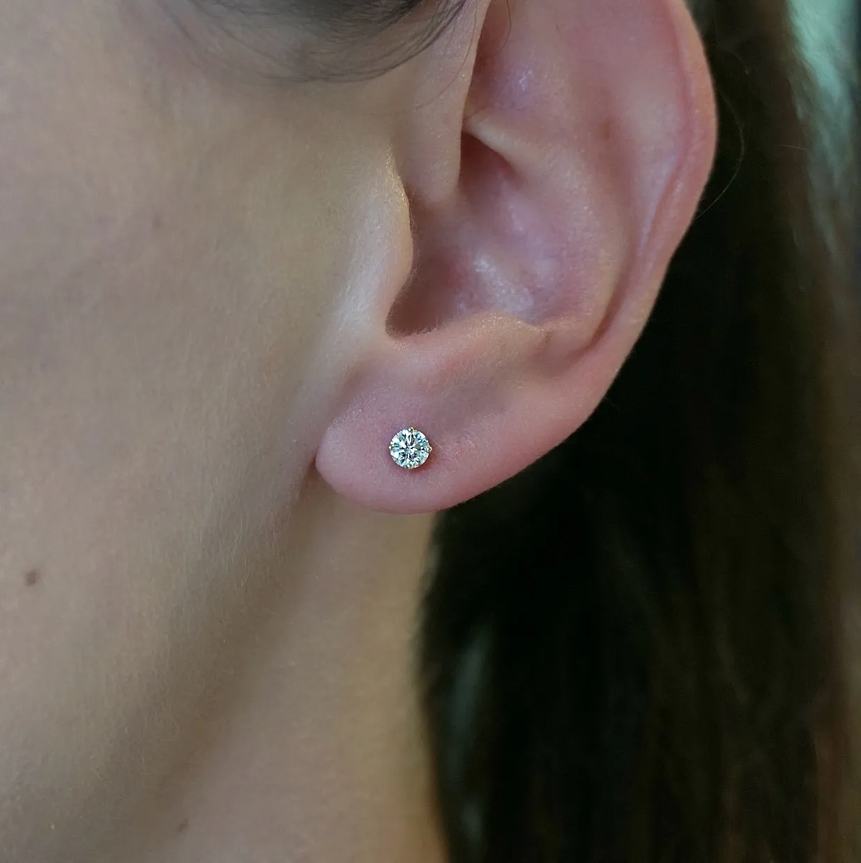 Yellow Gold Diamond Stud Earrings Collection