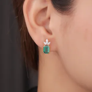 Zoha Silver Stud Earrings | 22KT Gold Vermeil